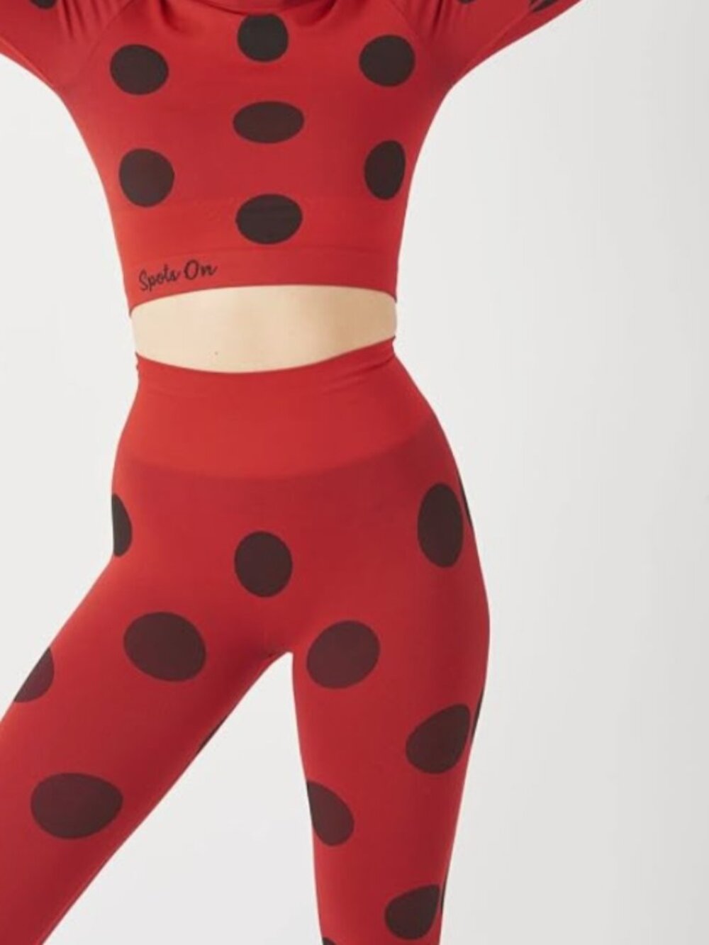 Miraculous Ladybug Women's Seamless Outfit / Set 2 pc Yoga Workout Gym Size L